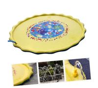 OFFSCH 170cm Diameter Yellow Water Sprinkler Play Mat for Inflatable Sprinkler Pad for and Outdoor Splash