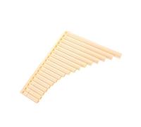 OFFSCH 18-pipe Ivory Resin Pan Flute Instrument for Beginners - Multifunctional School Musical Panpipes Set, Boys and Girls Learning National Flute, Performance and Teaching Use