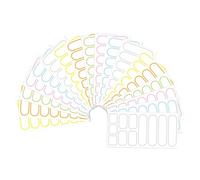 OFFSCH 18 Sheets Self-Adhesive Label Stickers Waterproof Classification Name Tags Sticky Labels for Container Mailing Pantry Bottle