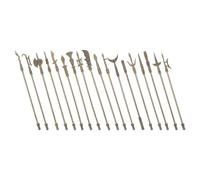 OFFSCH 18Pcs Miniature Zinc Alloy Arms Models Set for, Mini Metal Alloy Ornament for Cognitive Learning and Home Decoration