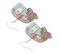 OFFSCH 1pair Cute Cartoon Rv Dangle Earrings for Boy Girl Unique Holiday Party Accessories Fun Design for Dress Up Cosplay Reliable Material for Lasting Wear Goodie Bag Fillers