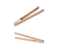 OFFSCH 1Pc Bamboo Toaster Tongs Ergonomic Kitchen Tongs for Cooking Baking Grilling Serving Toast Bagels Pancakes Lightweight Heat-Resistant Dishwasher Safe