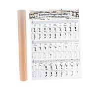 OFFSCH 1pc Clarinet Chord Chart Reference Guide Practice Poster for Beginners Essential Learning Tool for Clarinet Players Coated Design