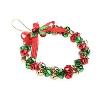 OFFSCH 1pc Creative Christmas Bell Wreath Floral Pendant for Holiday Decoration Space-friendly Wall Hanging Garland for Doors Walls Stairs and Use
