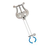 OFFSCH 1pc Portable Trumpet Sheet Music Clip Holder Silver Music Score Clamp for Trumpet Cornet Easy to Use Strong Grip for Marching Bands