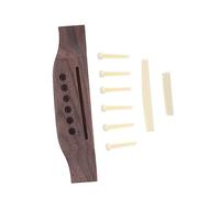 OFFSCH 1set Guitar Bridge Saddle and Nut Set Repair Accessories for Acoustic Folk Guitars Easy Installation String Hold for Enhanced Sound