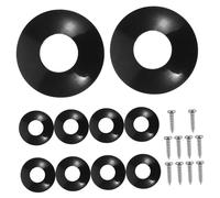OFFSCH 1set Guitar Tuner Washers Screws Black Tuning Peg Gaskets for Ukulele and Guitar Easy to Install Accessory for Improved Playability