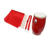 OFFSCH 1set Portable Cowhide Waist Drum for Traditional Chinese Performance Hand Percussion Instrument Sticks and Strap for Adults and Boys and Girls Celebrations