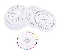 OFFSCH 1Set Round Kumihimo Disk Braiding Wheel Convenient Bracelet Disc Weave Knitting Plate Beading Cord Disc with Positioning Pin for Friendship Bracelets Macrame Craft