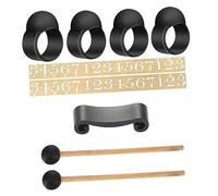 OFFSCH 1set Tongue Drum Accessories Mallet Holder Knocking Finger Picks Note Stickers for Percussion Instruments and Music Practice