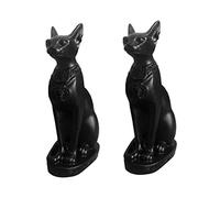 OFFSCH 2 Pcs Egyptian Cat God Ornament Resin Craft Tabletop Decor for Home Featuring Design for Indoor and Outdoor Garden Adornment Stylish Household Accents