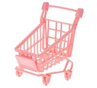 OFFSCH 2 Pcs Mini Shopping Cart PVC Simulation Trolley for Role Play Storage Rack Random Color Random Color