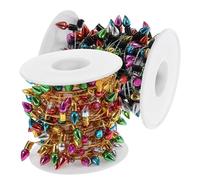 OFFSCH 2 Rolls Model Light Dollhouse Christmas Light for Decorating Dollhouse Decoration Accessories