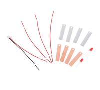 OFFSCH 2 Sets DIY Fruit Battery Science Kit with Potato Lemon for Educational Physics Experiment Zinc-copper LED Light Circuit Stem Lab Tool for Learning and Family Fun