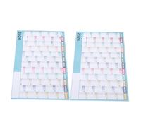 OFFSCH 2 Sets Jumbo Wall Planner Oversized Monthly Calendar Poster for Home Office School Study Sturdy Yearly Work Schedule Organizer with Writing Space and Minimalist Design