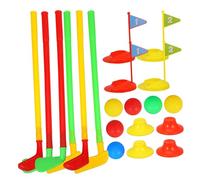 OFFSCH 2 Sets Mini Golf Plaything Set Portable Sports for Indoor Outdoor Play Lightweight Golf Clubs and Balls for Promotes Physical Development and Patience Random Color