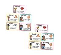OFFSCH 2 Sets Visual Stimulation Cards for Early Learning Sensory Development for Preschoolers Promotes Vocabulary Collaborative Learning