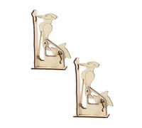 OFFSCH 2 Sets Wooden Assembly Puzzle Educational Woodpecker Model for Boys DIY Craft Gift for Problem Solving and Spatial Reasoning Development