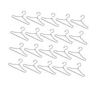 OFFSCH 20 Pcs Mini Metal Doll Clothes Hangers Black Doll Coat Rack for Protective Storage and Organized Birthday