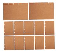 OFFSCH 20 Sets Portable Paper Tab Dividers Oxford Index Cards with Kraft Paper Binder Dividers for Loose-Leaf Notebooks Study and Office Organization
