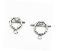 OFFSCH 20 Sets Stainless Steel to Ot Buckle Jewelry Clasps Lead DIY Bracelet Necklace Toggle Clasps for Jewelry Making Alloy Closure Accessories
