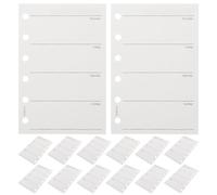 OFFSCH 200pcs A7 Weekly Planner Refills - 6-Hole Punched Refill Paper 4.7x3.1" for 6-ring Binders - Double-Sided 120gsm Weekly Inserts for Personal Planners & Agendas