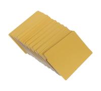 OFFSCH 200pcs Metal Business Cards Blank Sheets for Laser Engraving Gold Coated Aluminum Blanks Anti-Oxidation Plates for Custom DIY Name Tags and Engraved Business Cards