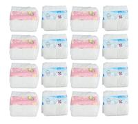 OFFSCH 20pcs Baby Doll Diapers Refill Pack - Pretend Play Paper Diaper Accessories For 18 Inch Dolls - Mini Disposable Nappies For 18 Inch Toy