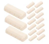 OFFSCH 20pcs Banjo String Saddle Nuts Synthetic Resin Replacement Banjo Bridge Nut Neck Holder Accessory Smooth Surface Sound Quality Enhancement