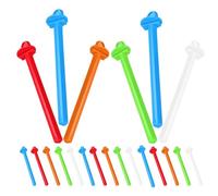 OFFSCH 20pcs Bird Perches Plastic Parrot Perch Stand with Nail Grinding Paw Rest for Finch Canary Budgie Cockatiels Cage Corner Rest for Bird Claw Care and Entertainment