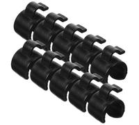 OFFSCH 20pcs Cable Clip 25mm for Mic Stand Cable Holder for Live Broadcast Tripod Plastic Clamp Easy Install Sturdy for Pole Mount
