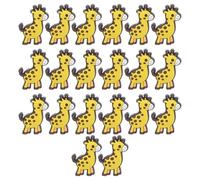 OFFSCH 20PCS Cute Pencil Topper Decorations Soft PVC Pencil Clips Cartoon Giraffe Shaped Pen Charms for Kids School Classroom Rewards Christmas Presents