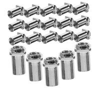 OFFSCH 20pcs Drum Tension Rod Guitar Pegs Tuners Replacement Tom Lug Swivel Nuts Percussion Nut Replacement Electric Guitar Accessories Drum Accessory Metal Iron To Rotate Component