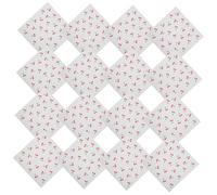 OFFSCH 20pcs Floral Bouquet Wrapping Paper with Matte Cherry Edge Design for Rose Bouquets Sturdy Paper Birthday Flower Packaging