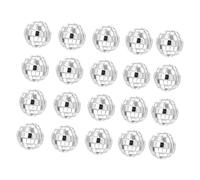 OFFSCH 20pcs Hanging Disco Ball Decorations Mirror Balls Cake Toppers for Wedding Birthday Stage Glass Material Party Decor Home Decor