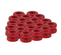 OFFSCH 20Pcs Metal Guitar String Ball End Beads Red for Folk Acoustic and Ukulele Guitars - String Tie Beads for Easy Identification and Tone Enhancement