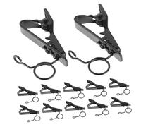 OFFSCH 20pcs Metal Lapel Microphone Clips Replacement Kit Secure Grip Lavalier Mic Tie Clips for Outdoor Live Streaming Conferences with Flexible Positioning and Noise Minimization