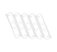 OFFSCH 20pcs Metal Plant Label Stakes with Curled Tip Shepherd Hook Design Garden Markers for Vegetable Gardens Flower Pots Balconies Patios and Outdoor Lawn Ground Insert Signs