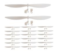 OFFSCH 20pcs Plastic Propellers Airplane Model Small Aircraft Props Toy Plane Blades for Rubber Band Powered Helicopter DIY Model Project Accessory 7.07 Inch