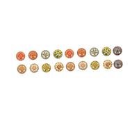 OFFSCH 20Pcs Round Glass Patches Smooth Flat Gemstone Jewelry Making Material for DIY Keychain Cameo Decoration Photo Pendant Craft Embellishments
