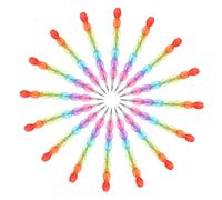 OFFSCH 20Pcs Stackable Students Pencils No Sharpening Transparent Colored Pencils Bright Rainbow Colors Easy Erase Smooth Writing for School Art and Creative Learning
