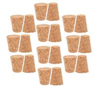 OFFSCH 20pcs Wooden Tapered Cork Plugs Soft Wood Wine Bottle Stoppers for Wish Bottles and Glass Containers Multipurpose Crafting Corks for DIY Projects and Creative Use