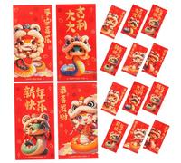 OFFSCH 20Pcs Year Snake Red Envelopes Thick Cartoon Lucky Money Packets for Chinese Lunar Year Wedding Birthday Festive Money Pockets