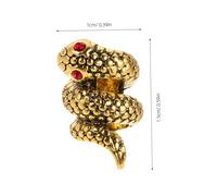 OFFSCH 24pcs Antique Snake Charms with Red Eyes for DIY Jewelry Making Metal Beads for Bracelets Necklaces Unique Tibetan Cobra Design Accessories for Men Women