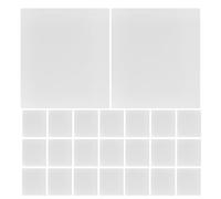 OFFSCH 24pcs Clear Pen Mats - Transparent Stencils Multi Purpose Copy Templates for School Kids Art Drawing Printing DIY Art 7.87x7.09x0.04in