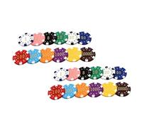 OFFSCH 24Pcs Game Coin Props for Educational Reward Tokens Poker Chips Values Counting Sorting Learning Coins for Math Skills and Behavior Incentives