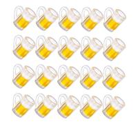 OFFSCH 24pcs Miniature Resin Beer Mugs for Dollhouse Micro Landscape Tiny Mini Beer Cups for DIY Craft Accessories Versatile Decoration for Mini Gardens Weddings and Party Scenes