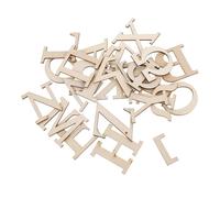 OFFSCH 24pcs Natural Wood Greek Alphabet Letters for Educational Play Unfinished Smooth Surface Wooden Letters for Spelling Puzzles DIY Painting Scrapbooking Crafts and Wall Decor