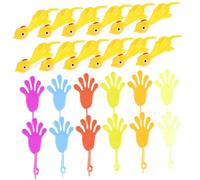 OFFSCH 24pcs Stretchable and Sling Shot Chicken Set Flexible Silicone Finger Flick for Party Favors Practical Jokes Stress Relief and Hand-eye Coordination Fun