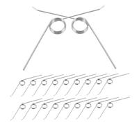 OFFSCH 24pcs Torsion Springs for Trash Bin Hinges Metal Replacement Lid Springs with Elastic Performance Easy Clip Installation for Manual and Pedal Operated Garbage Cans in Home and